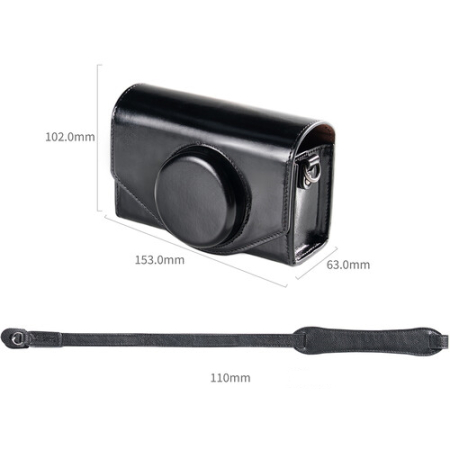 SmallRig 5987 - skórzany futerał/case/pokrowiec z paskiem do FUJIFILM X-E5 / X100VI - wymiary